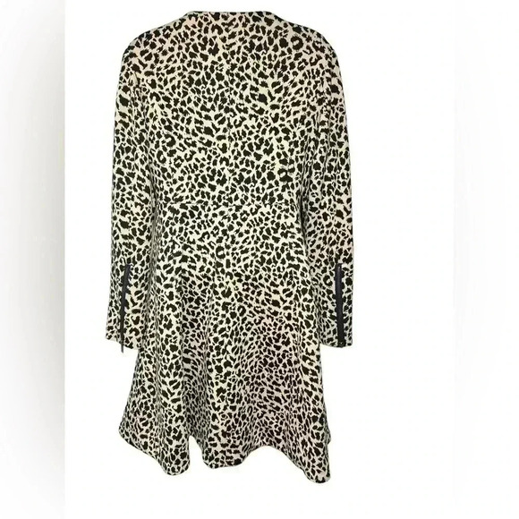Grace Dane Lewis Leopard Print Flared Dress Coat – Size 4 - Picture 2 of 11